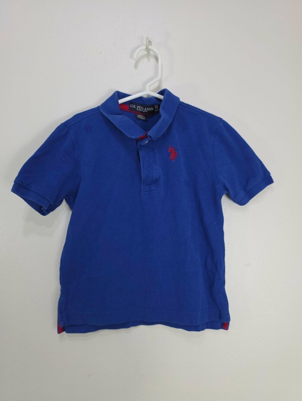 U.S. Polo Assn. Boys' Blue Short Sleeve Polo Shirt